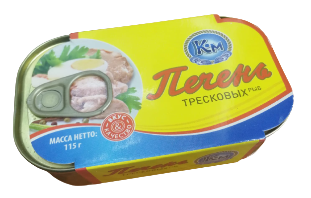 Canned fish liver pollock and cod, 115g