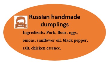 Russian handmade dumplings(Pork) 400g
