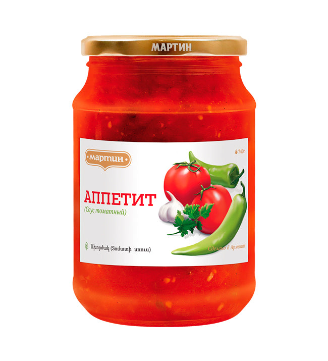 Sauce tomato "Martin" Appetit, 740g