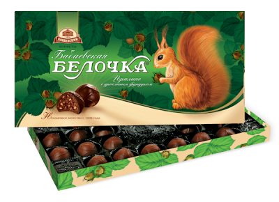 Belochka Candy Gift Box with Nuts 400g
