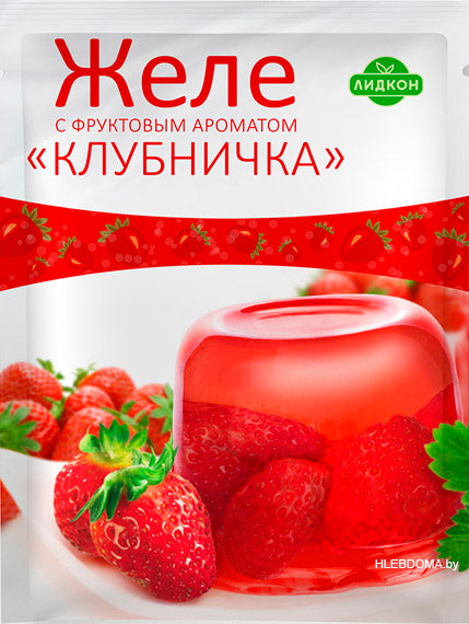 Jelly with "Strawberry" flavor, 80g