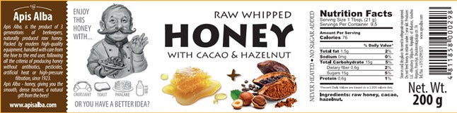 Cocoa and Hazelnut Fresh Honey