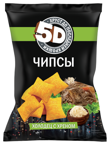 Wheat chips 5D Aspic with horseradish, 90g