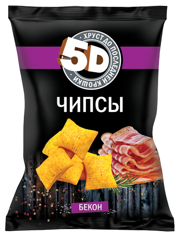 5D Wheat Bacon Chips, 45g