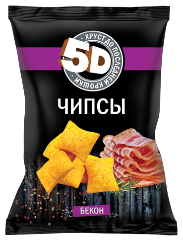 5D Wheat Bacon Chips, 90g