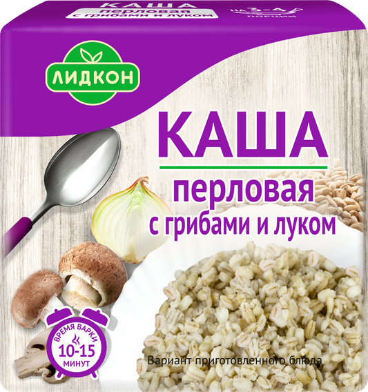 Pearl barley porridge with mushrooms and onions  180G