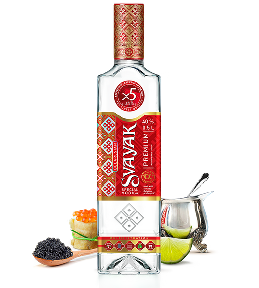"Svyak.  Premium "- special vodka. 40%   0.5L