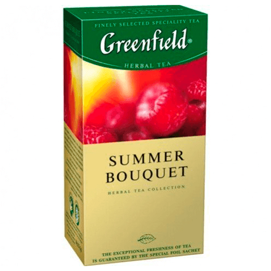Tea Greenfield Summer Bouquet summer bouquet with raspberry flavor, 50g(25pcs)